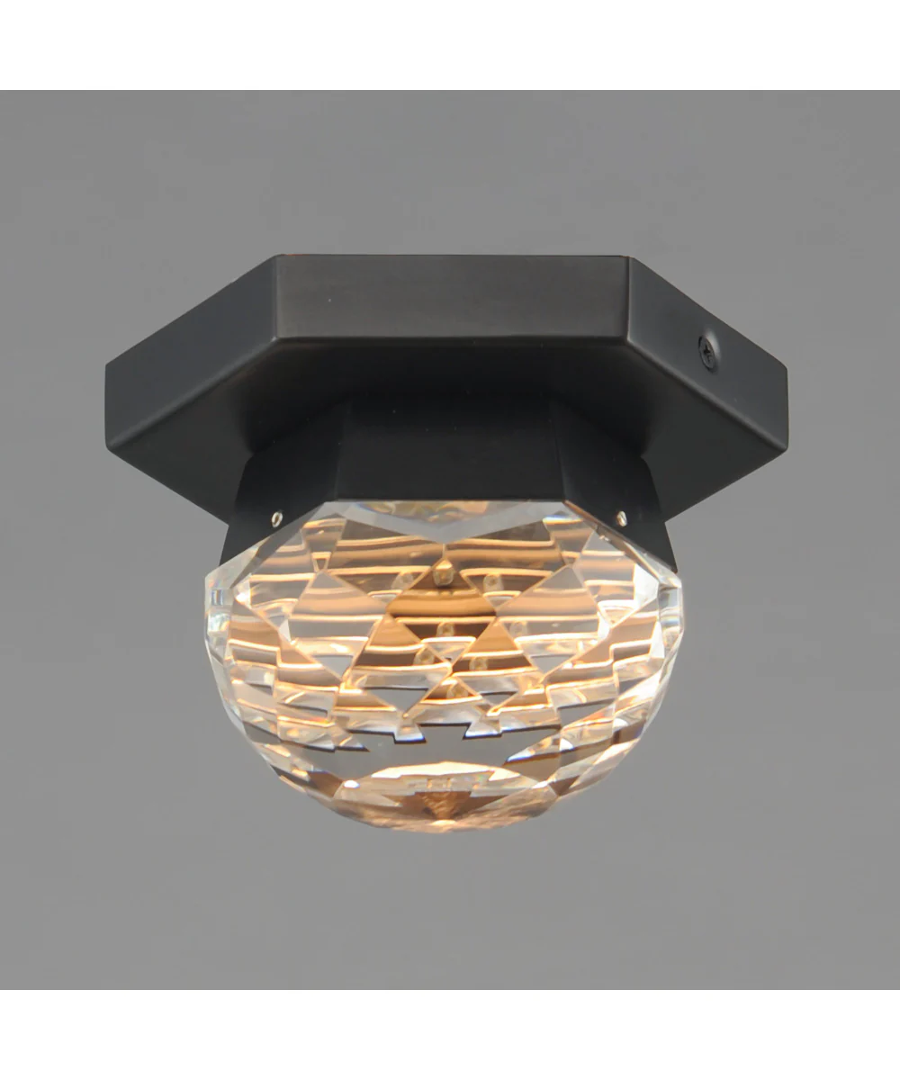 Allumettes 1-Light LED Flush Mount Black - Image 2