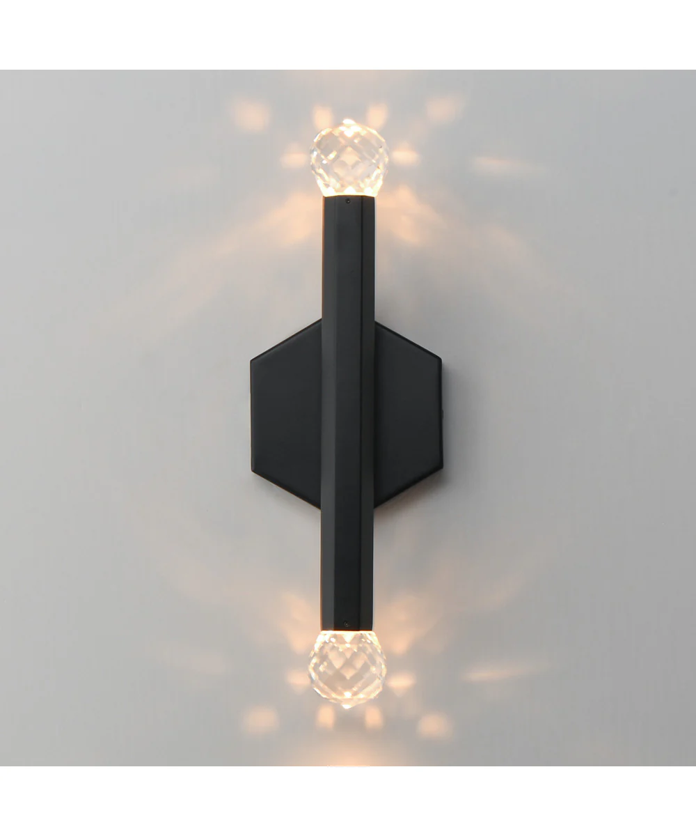 Allumettes 2-Light LED Wall Sconce Black - Image 3