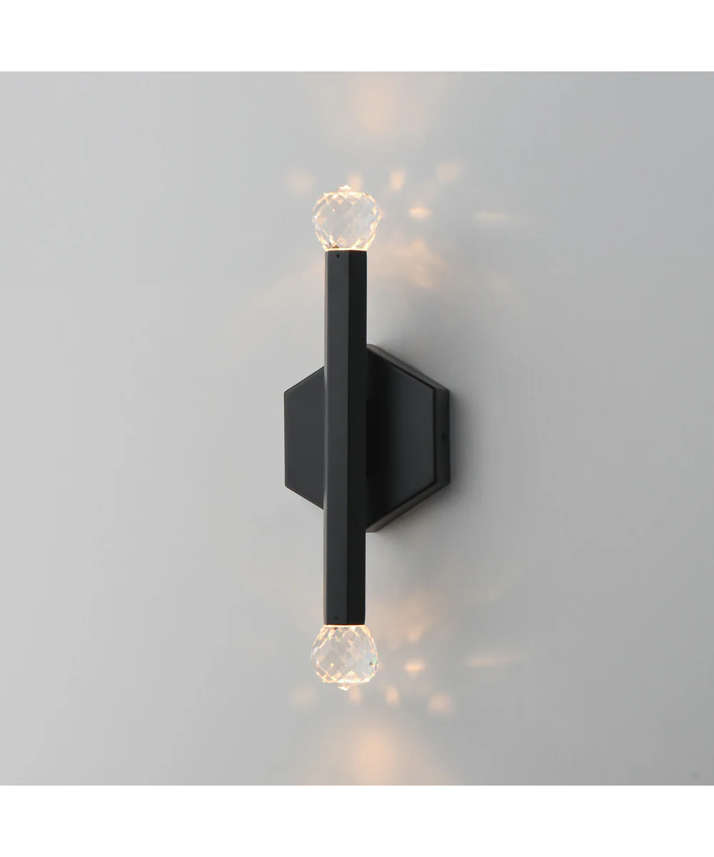 Allumettes 2-Light LED Wall Sconce Black - Image 5
