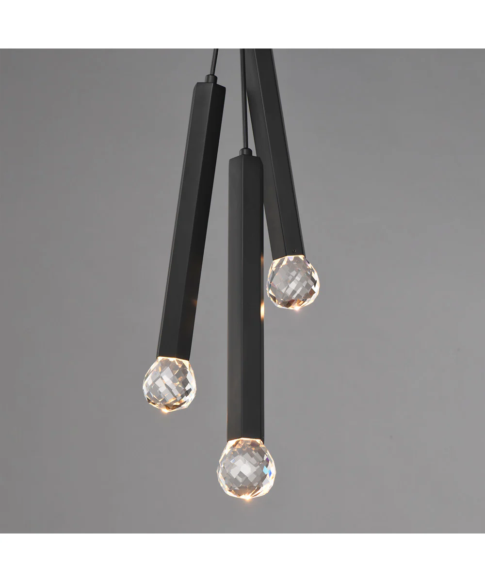 Allumettes 3-Light LED Pendant Black - Image 4