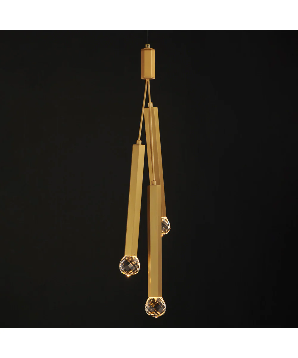 Allumettes 3-Light LED Pendant Gold - Image 2