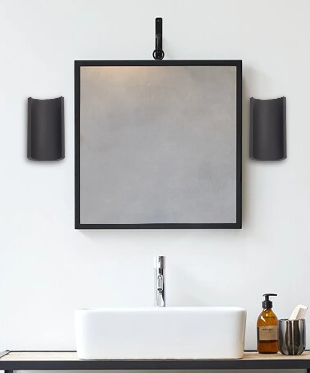 Alumilux Diverge 5"H 2-Light LED Outdoor Wall Sconce Light Fixture Bronze Finish by ET2 - Image 3
