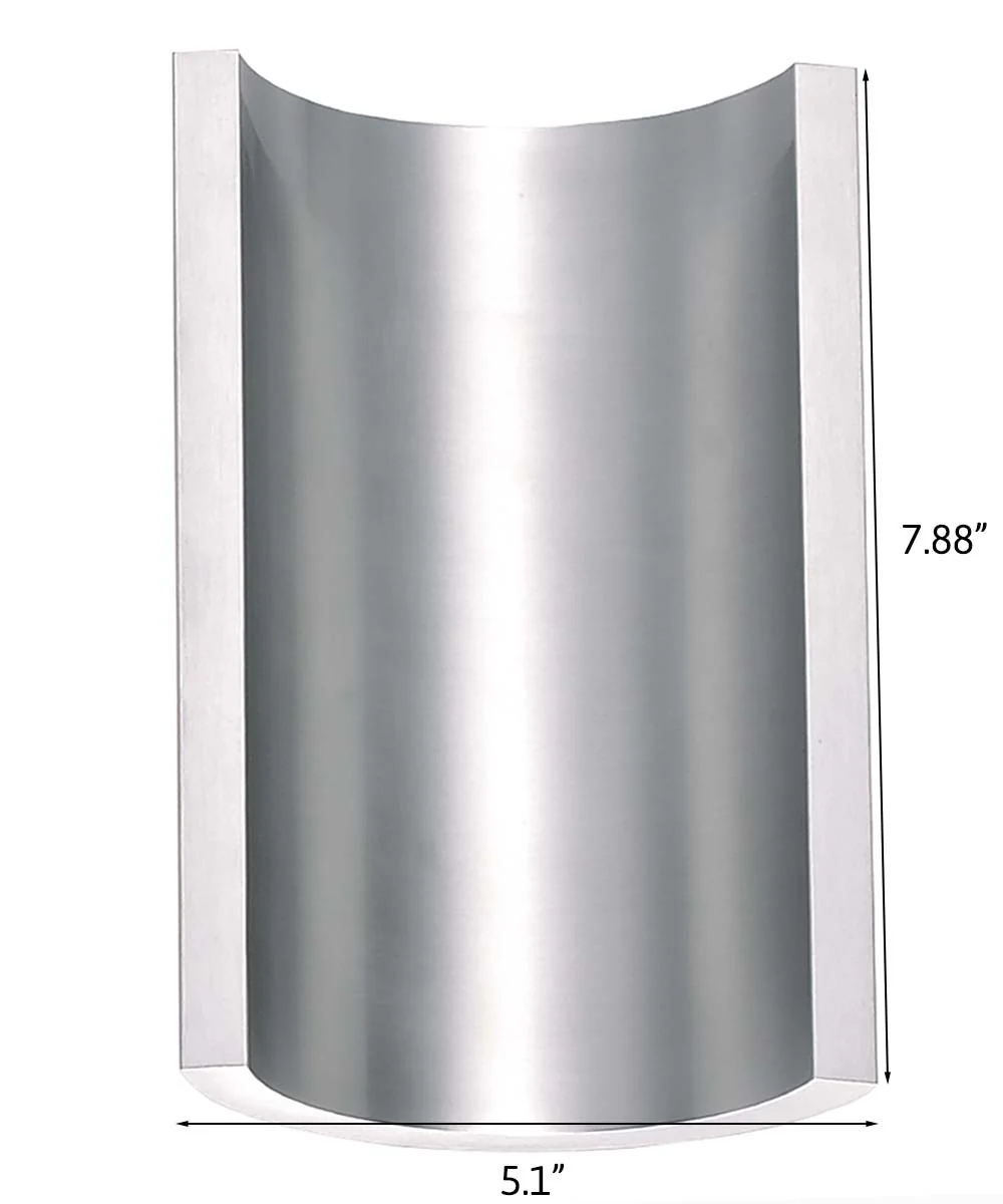 Alumilux Diverge 5"H 2-Light LED Outdoor Wall Sconce Light Fixture Satin Aluminum Finish by ET2 - Image 4