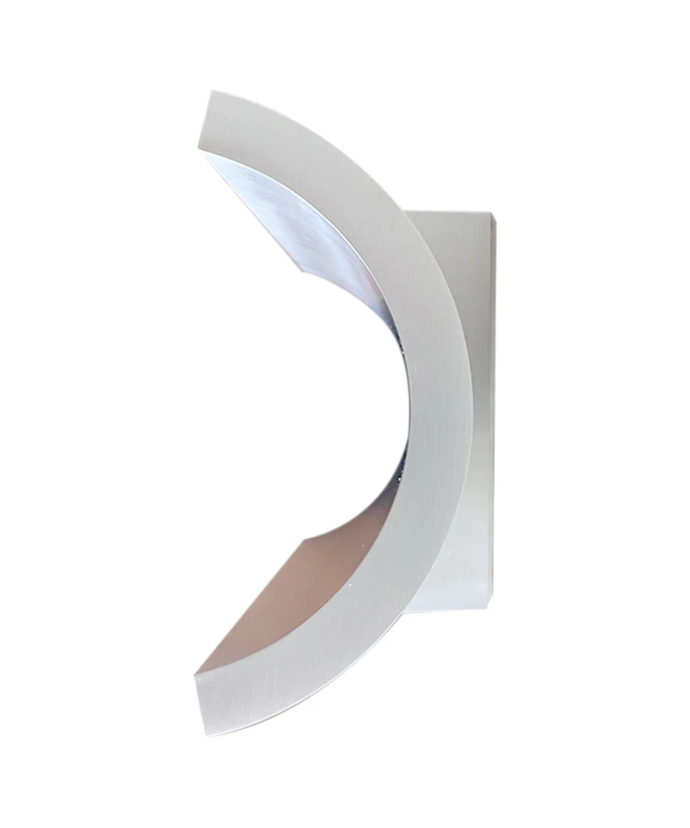 Alumilux Diverge 5"H 2-Light LED Outdoor Wall Sconce Light Fixture Satin Aluminum Finish by ET2 - Image 5