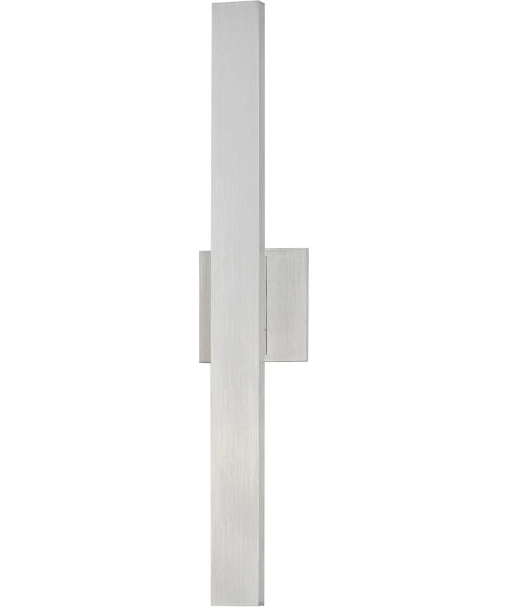 Alumilux Line 5CCT 24 inch LED Outdoor Wall Sconce Satin Aluminum
