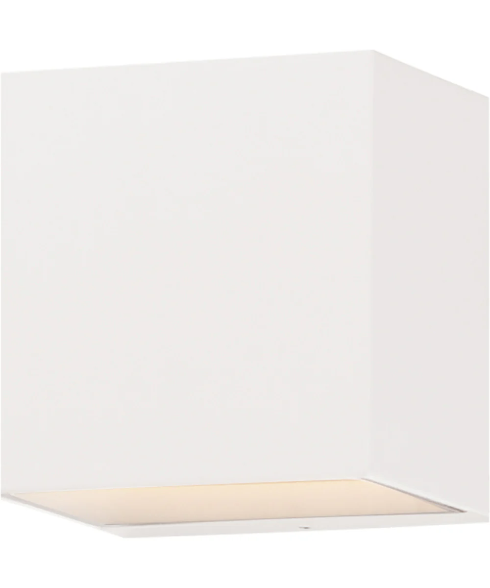 Blok 1-Light LED Outdoor Sconce White