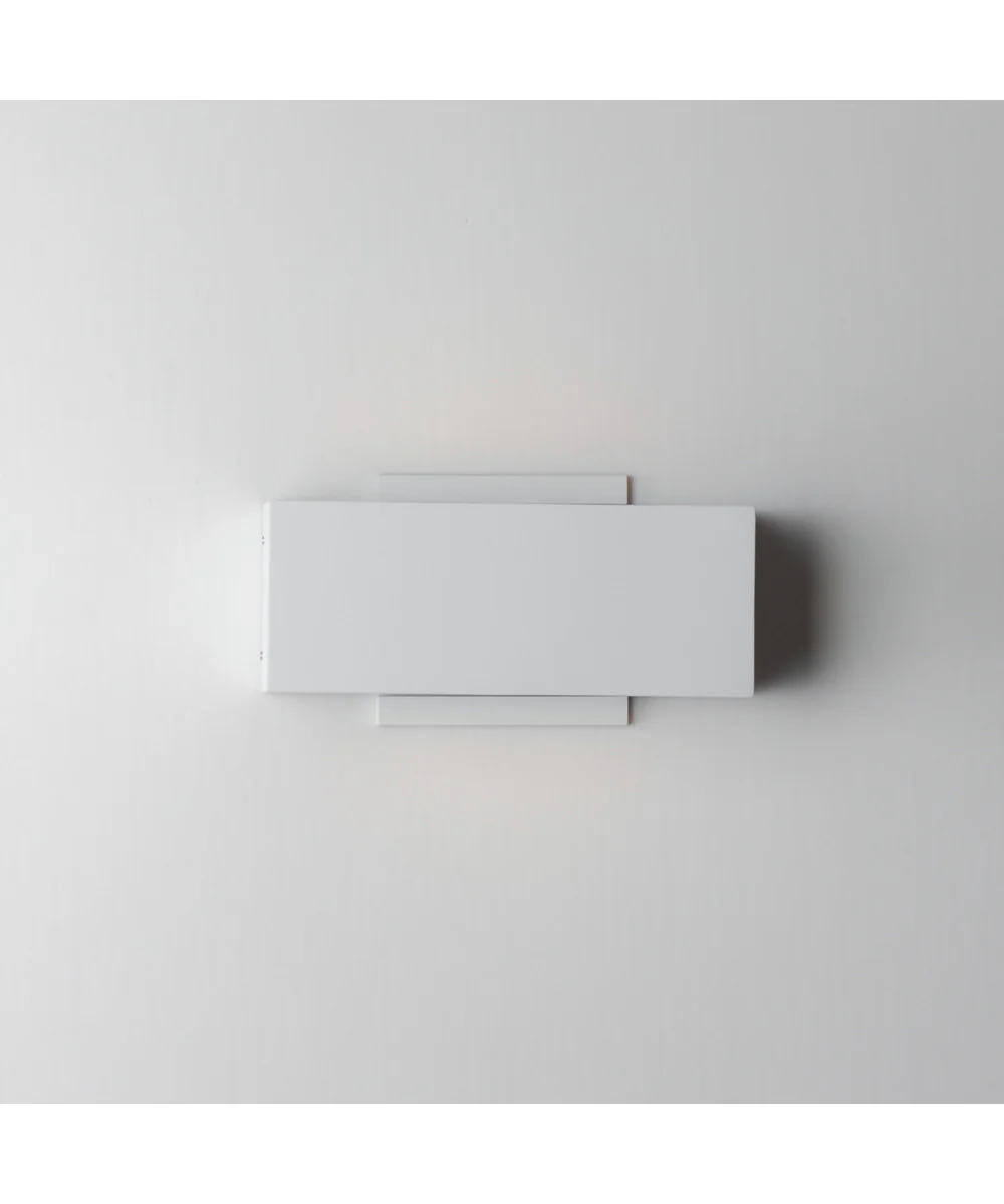 Blok 9 inch LED Outdoor Wall Sconce White - Image 3