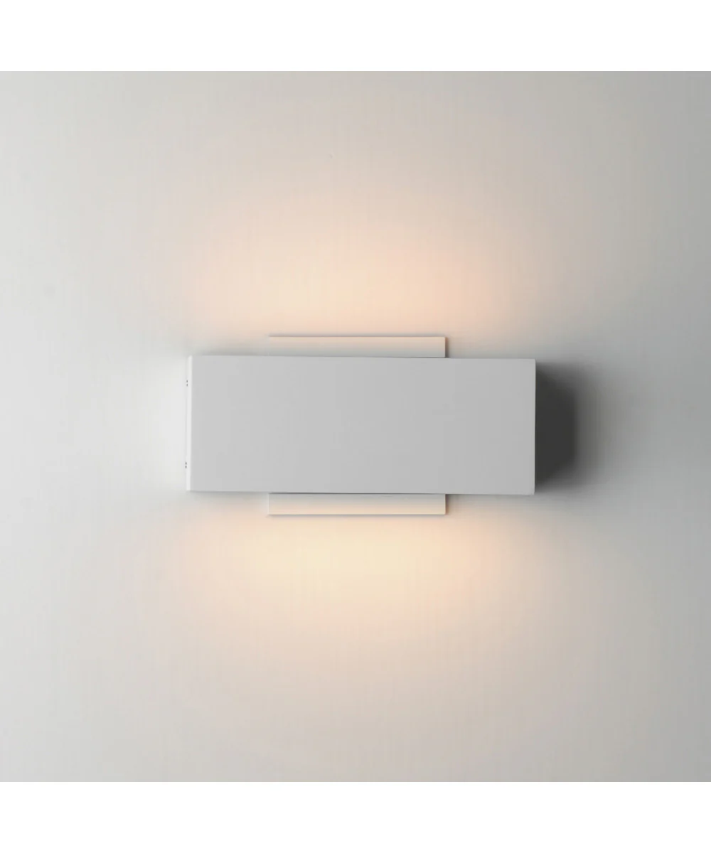 Blok 9 inch LED Outdoor Wall Sconce White - Image 4