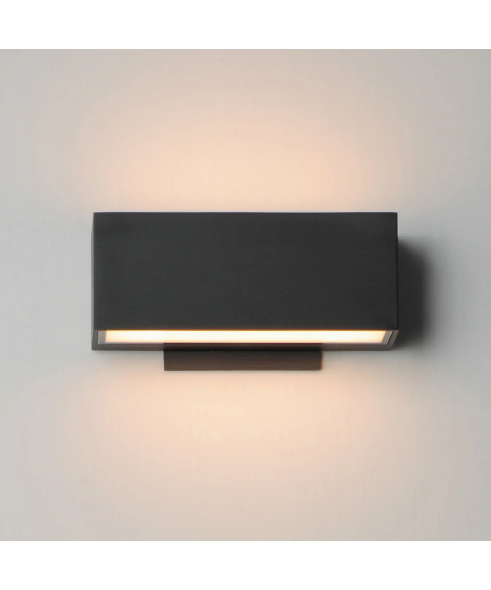 Blok 9 inch Outdoor Wall Sconce Black - Image 4