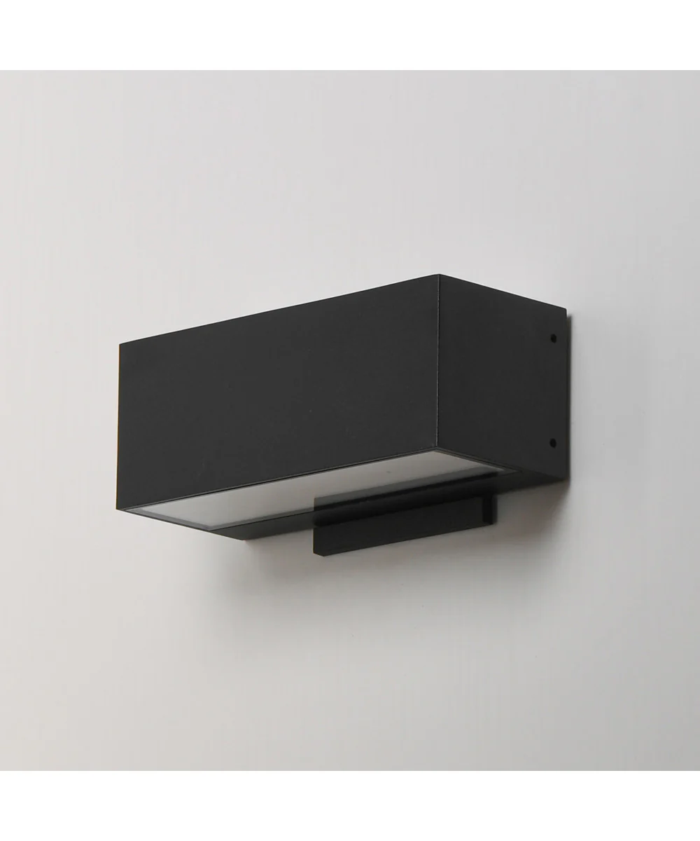 Blok 9 inch Outdoor Wall Sconce Black - Image 5