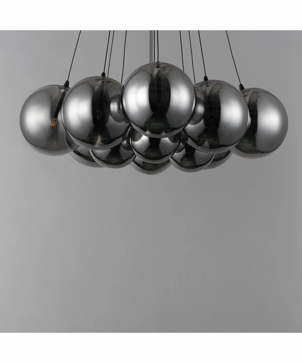 Burst 12-Light LED Pendant - Smoke Black - Image 2