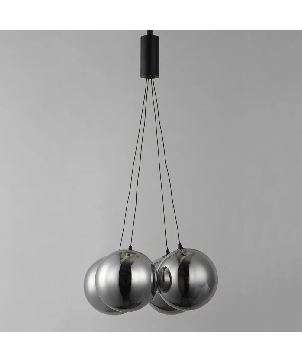 Burst 4-Light LED Pendant - Smoke Black - Image 3