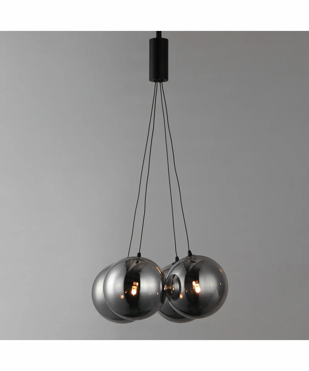 Burst 4-Light LED Pendant - Smoke Black - Image 4