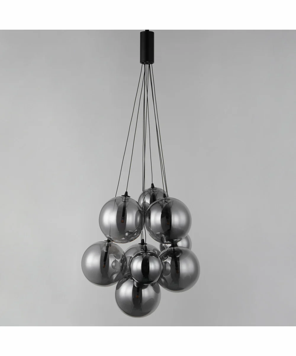 Burst 9-Light LED Pendant - Smoke Black - Image 2