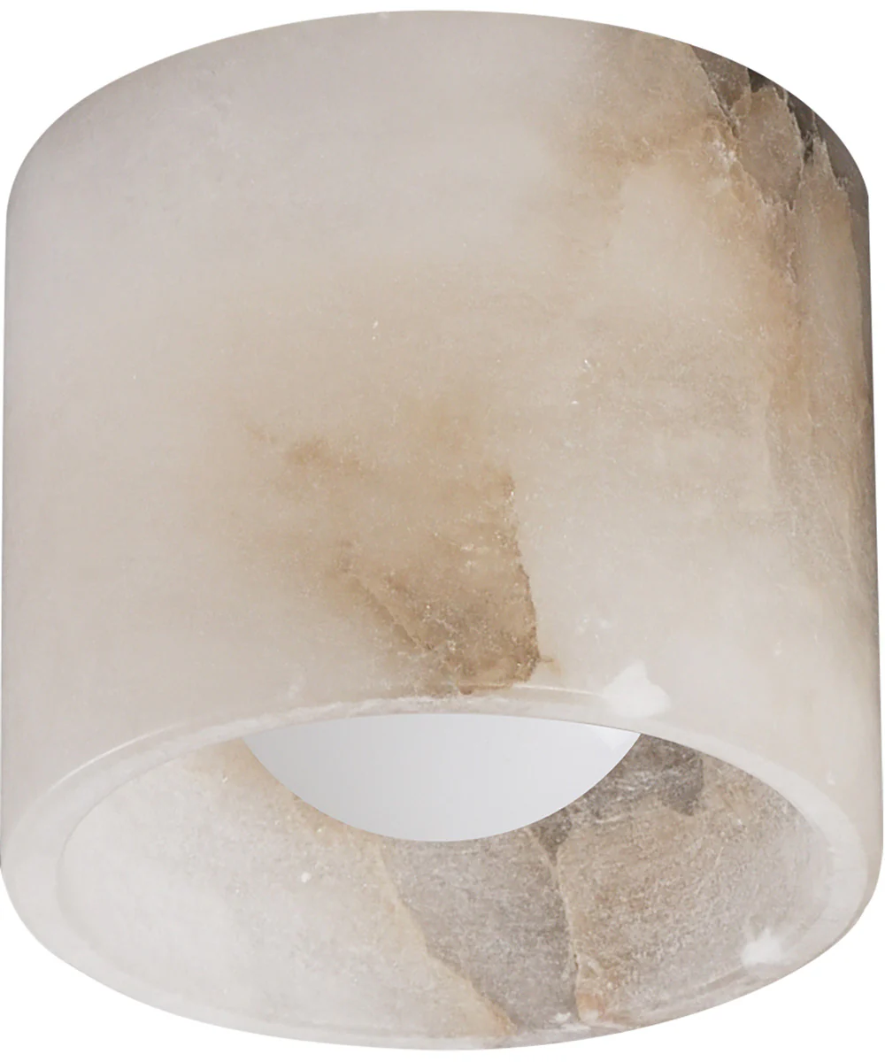 Cava LED Surface Mount White Alabaster
