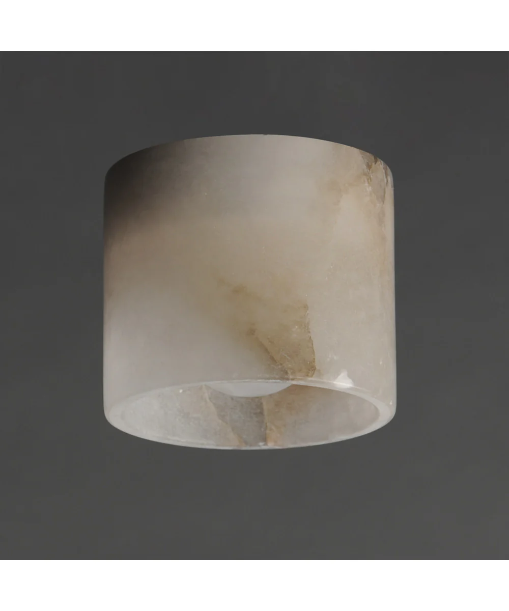 Cava LED Surface Mount White Alabaster - Image 2
