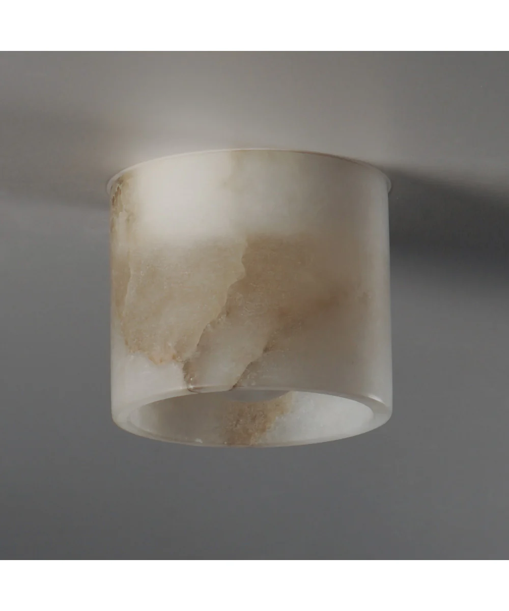 Cava LED Surface Mount White Alabaster - Image 3