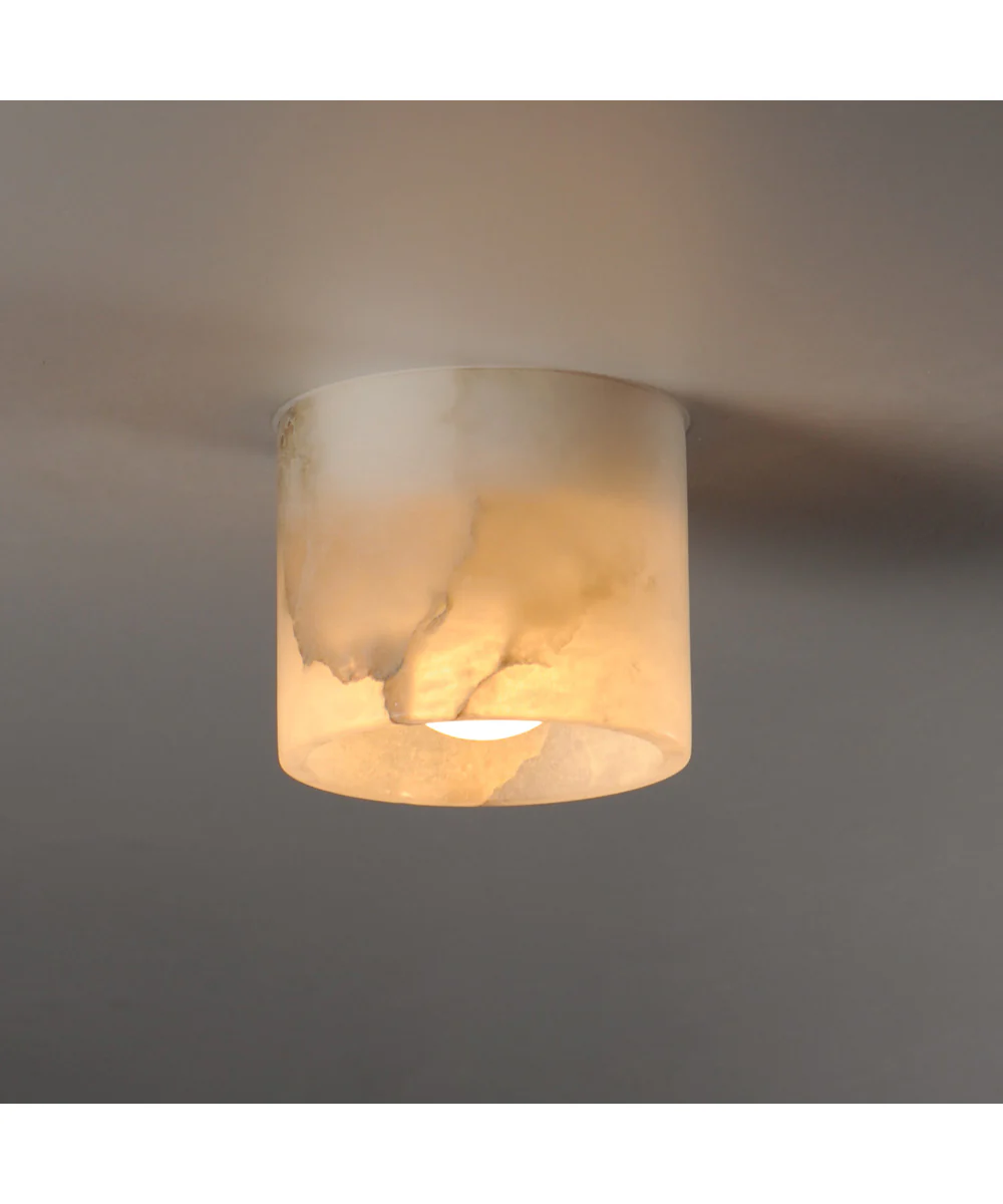 Cava LED Surface Mount White Alabaster - Image 4