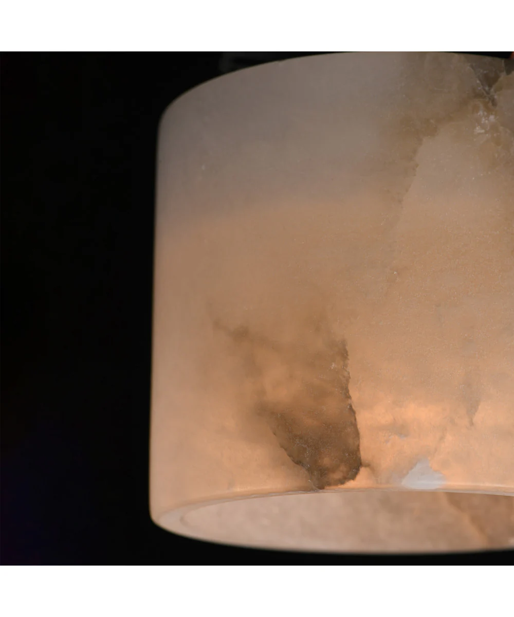 Cava LED Surface Mount White Alabaster - Image 5