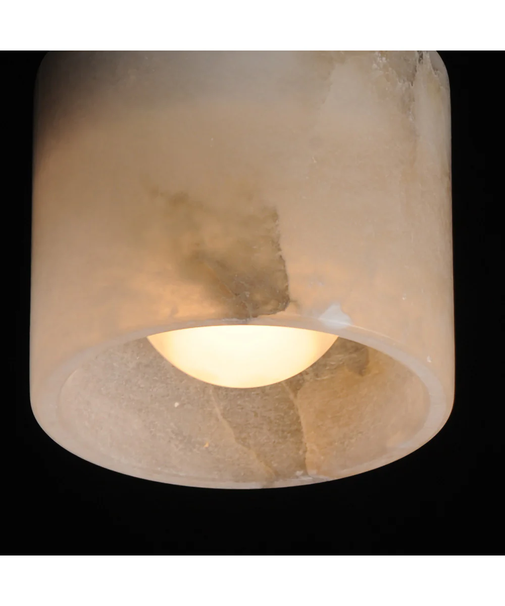Cava LED Surface Mount White Alabaster - Image 6