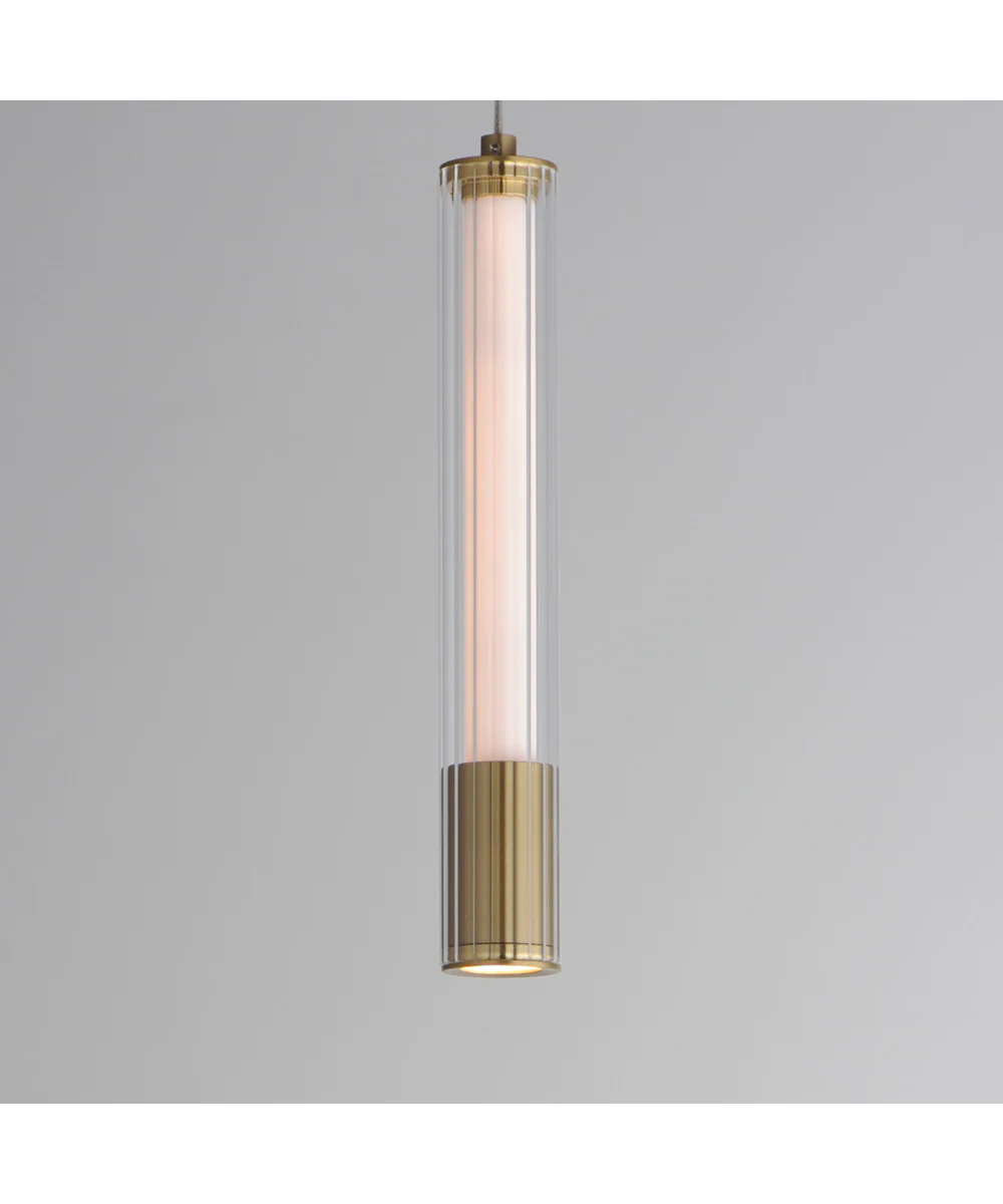 Cortex 10 inch LED Pendant Natural Aged Brass - Image 3