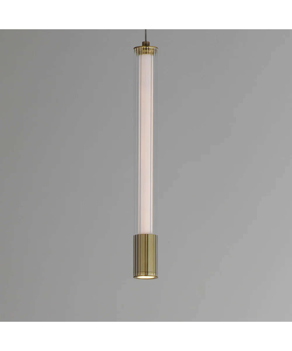 Cortex 14 inch LED Pendant Natural Aged Brass - Image 3