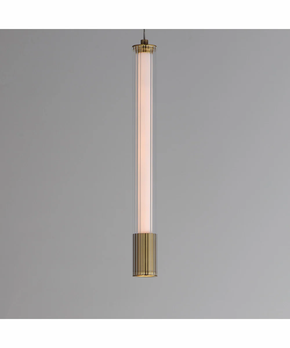 Cortex 14 inch LED Pendant Natural Aged Brass - Image 4