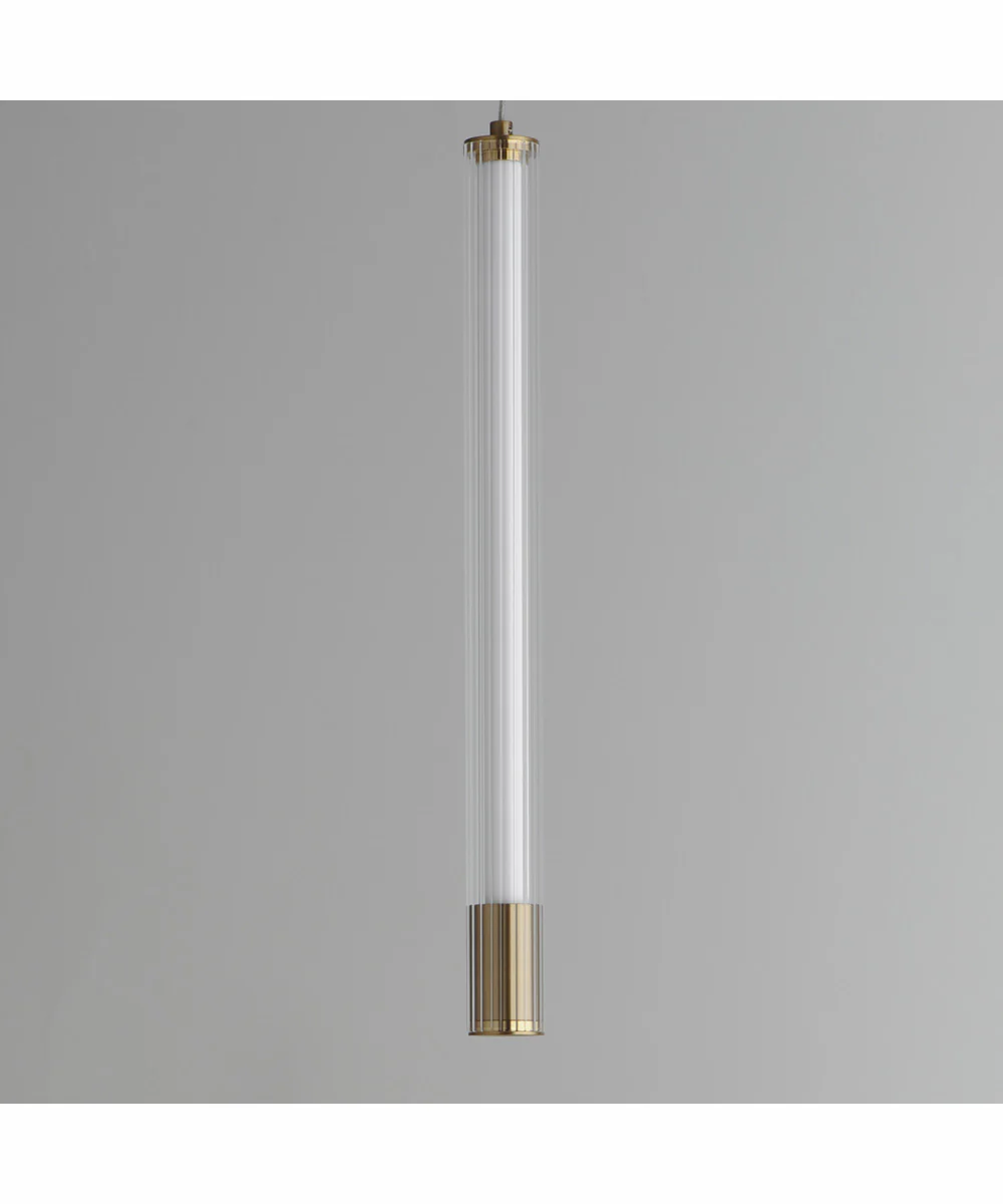 Cortex 18 inch LED Pendant Natural Aged Brass - Image 4