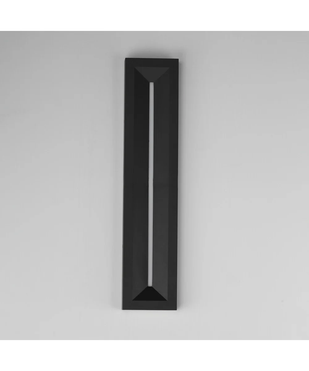 Fosso 24 inch LED Outdoor Wall Sconce - 5cct Black - Image 3