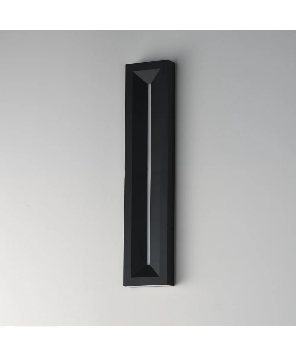Fosso 24 inch LED Outdoor Wall Sconce - 5cct Black - Image 5