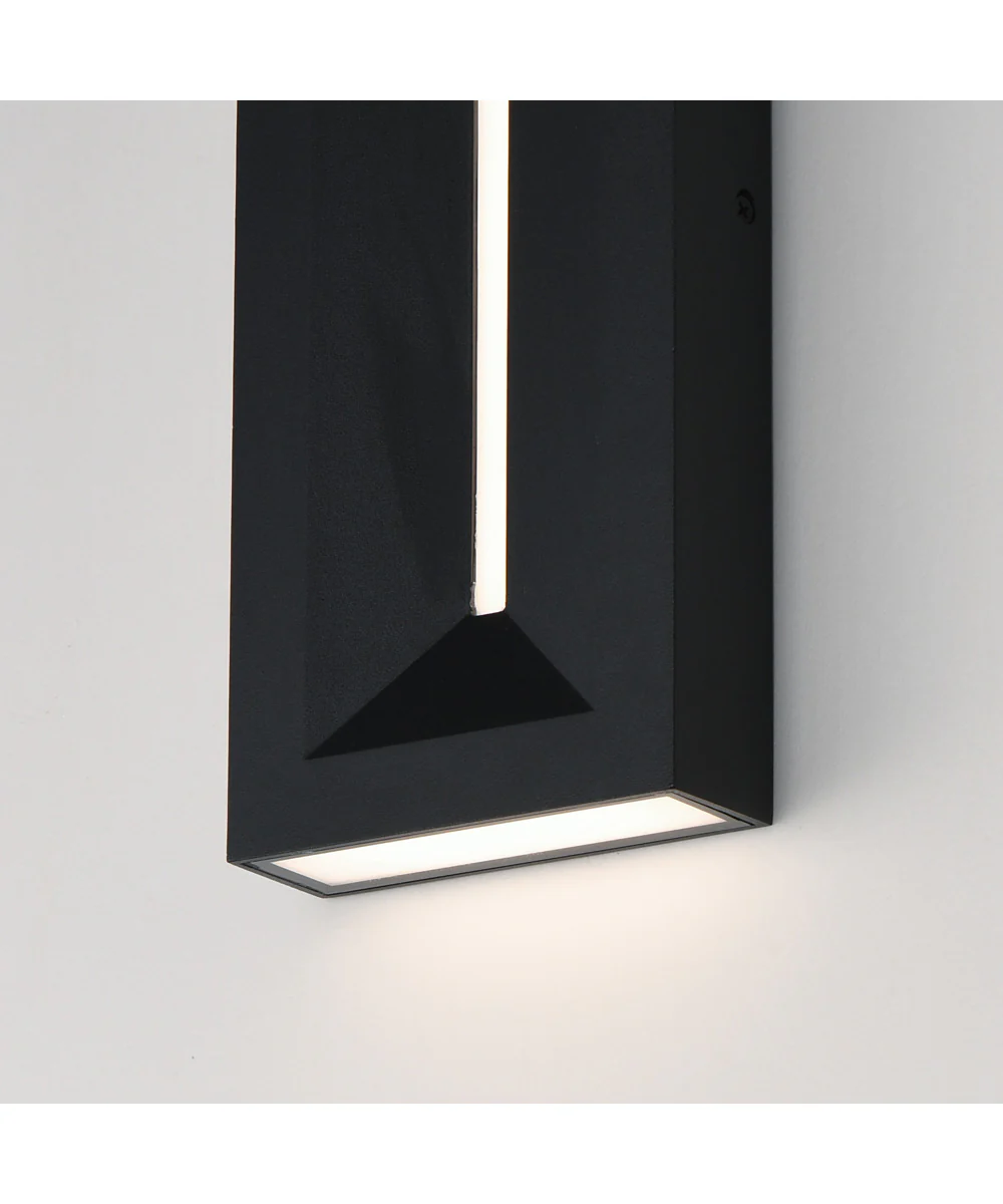 Fosso 24 inch LED Outdoor Wall Sconce - 5cct Black - Image 7