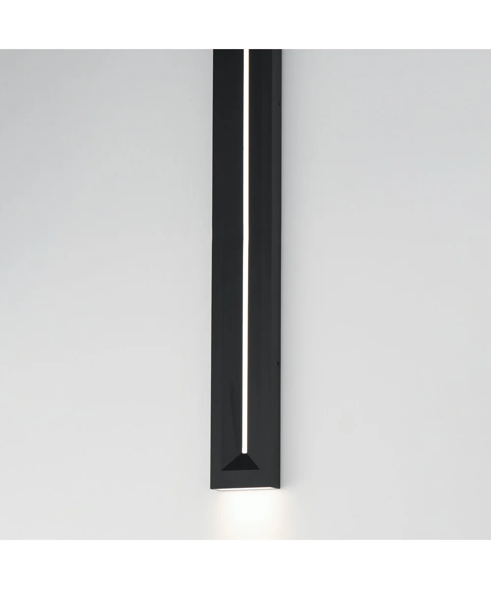 Fosso 47 inch LED Outdoor Wall Sconce - 5cct Black - Image 5