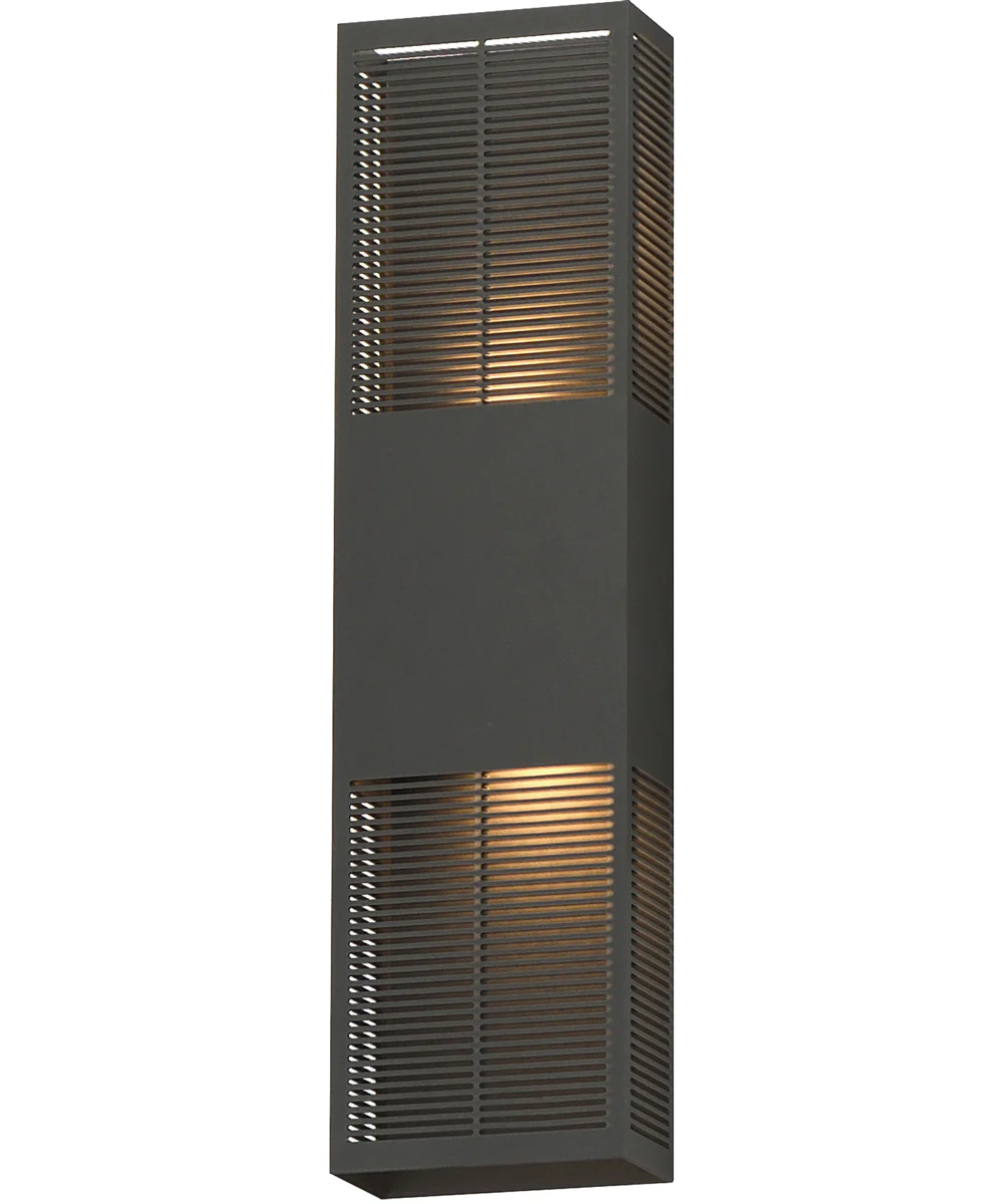Grate 24 inch LED Outdoor Wall Sconce Architectural Bronze