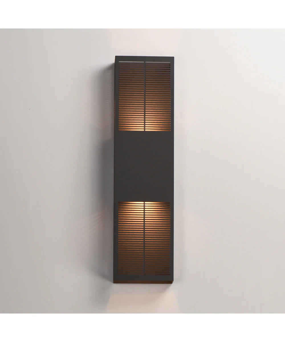 Grate 24 inch LED Outdoor Wall Sconce Architectural Bronze - Image 3