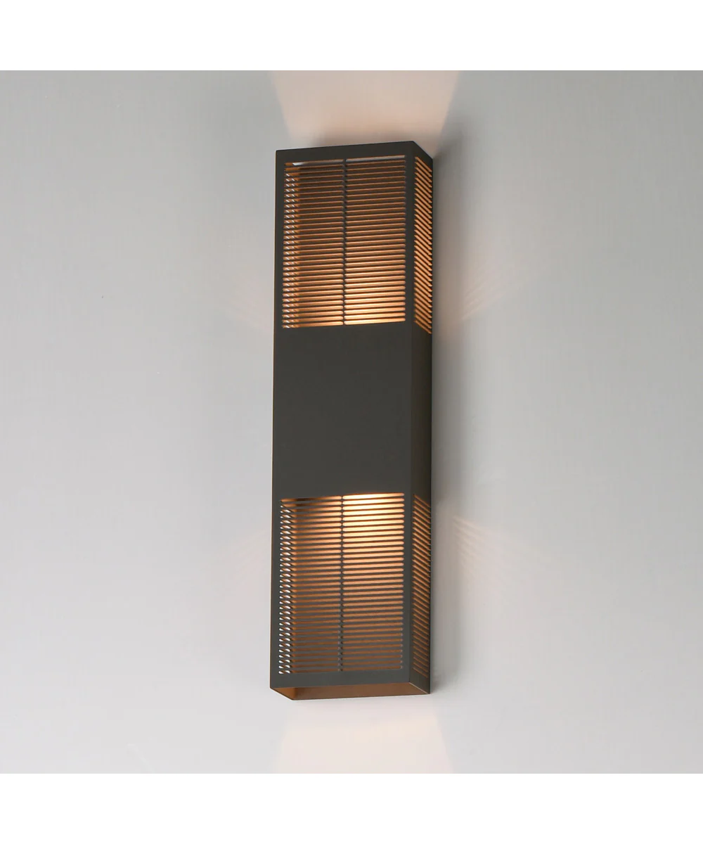 Grate 24 inch LED Outdoor Wall Sconce Architectural Bronze - Image 5