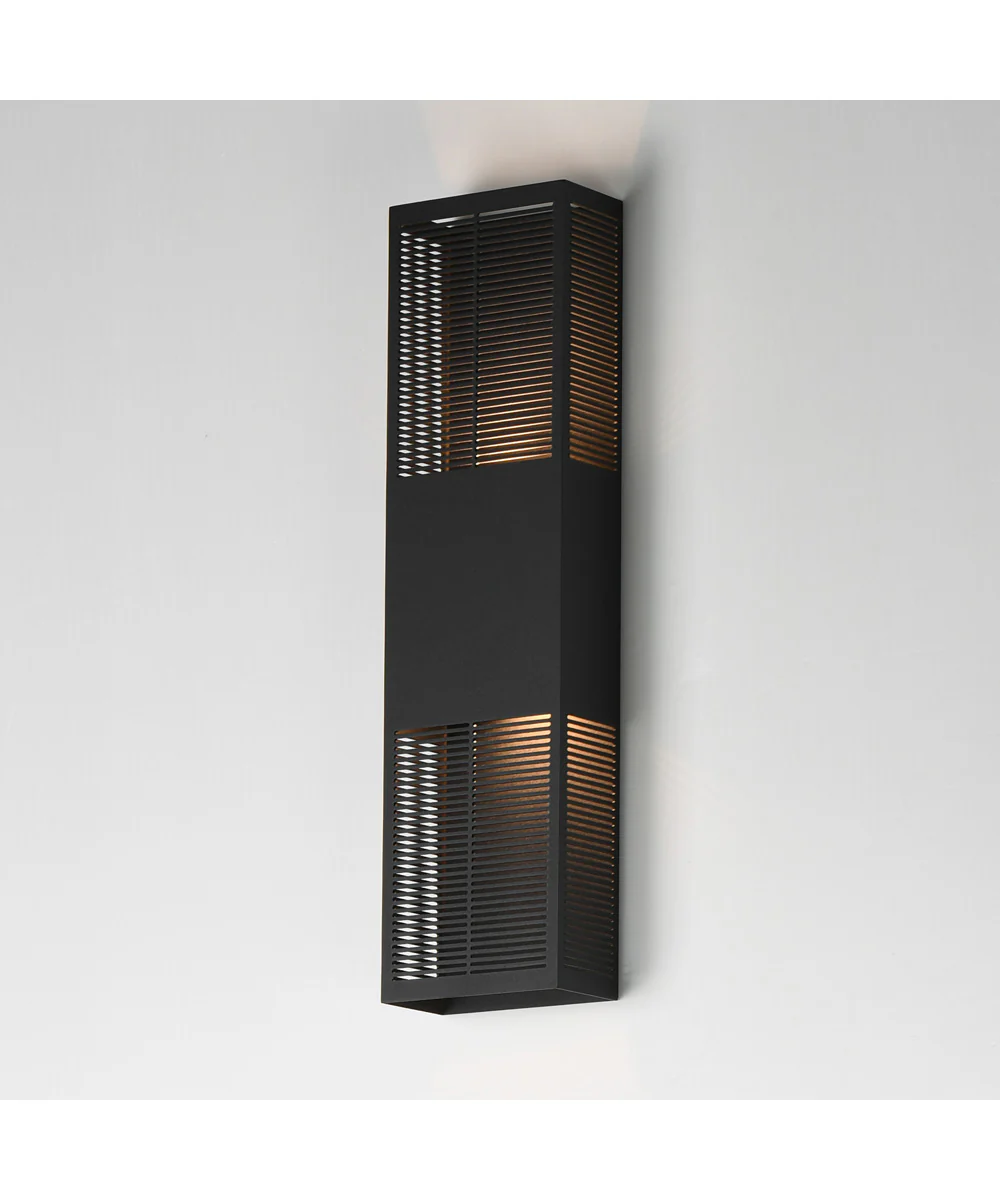 Grate 24 inch LED Outdoor Wall Sconce Black - Image 5