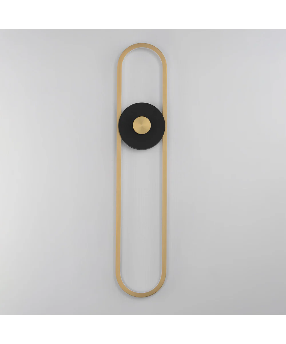 Gravity X-Large Outdoor LED Sconce Black / Gold - Image 2