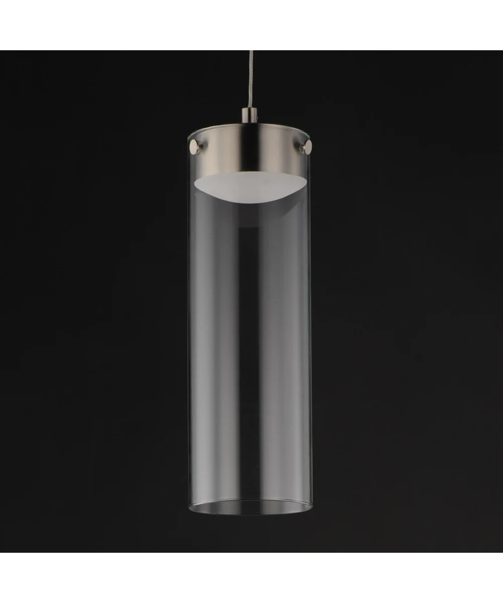 Highball Clear LED Pendant Satin Nickel - Image 5