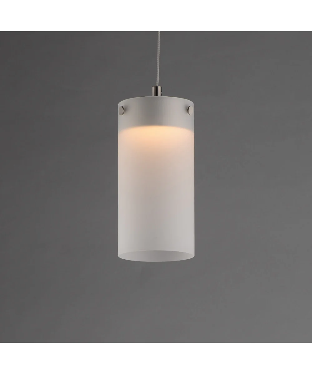 Highball Frosted LED Mini Pendant Satin Nickel - Image 2