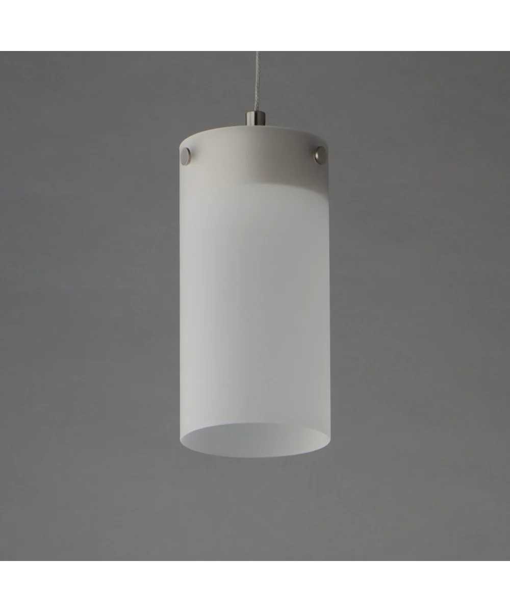 Highball Frosted LED Mini Pendant Satin Nickel - Image 3