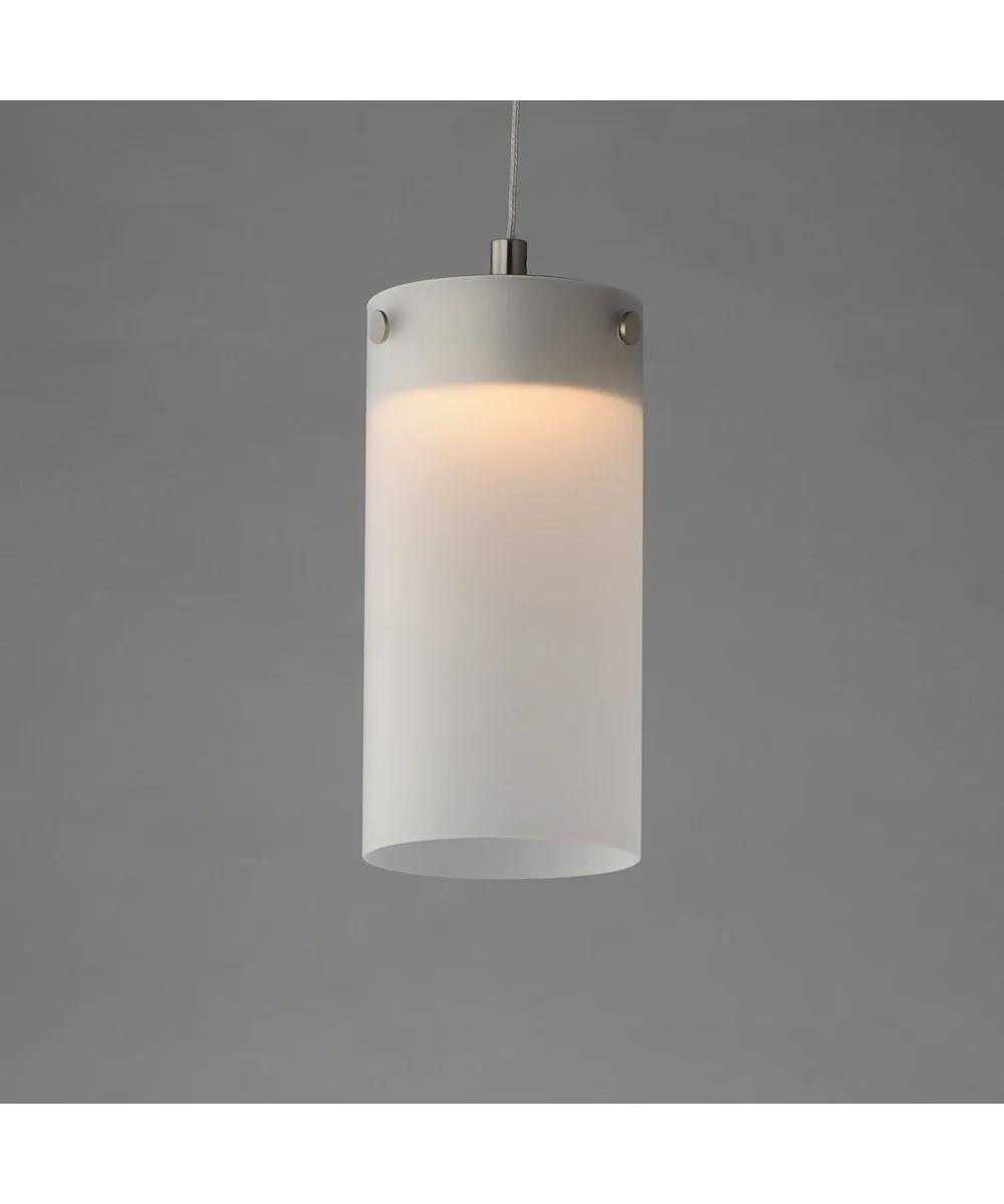 Highball Frosted LED Mini Pendant Satin Nickel - Image 4