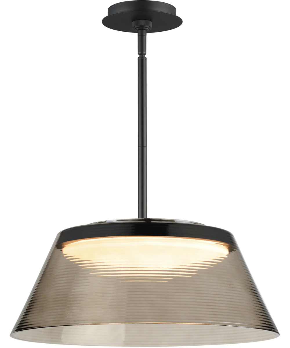 Jensen 18 inch LED Pendant Black