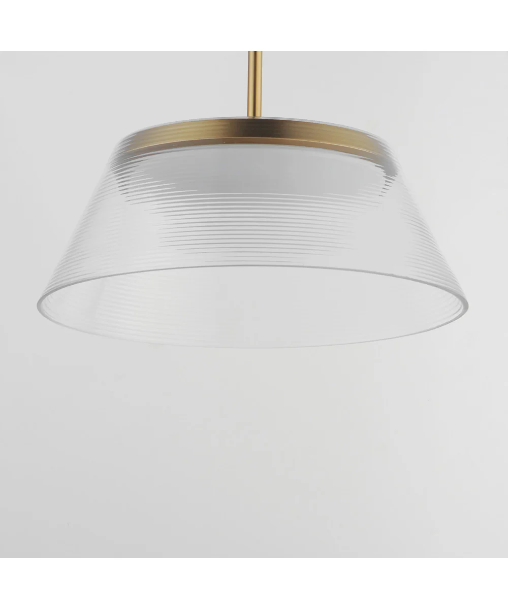 Jensen 18 inch LED Pendant Satin Brass - Image 4