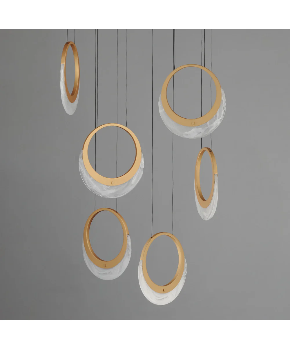 Lyra 6-Light LED Pendant Gold - Image 4