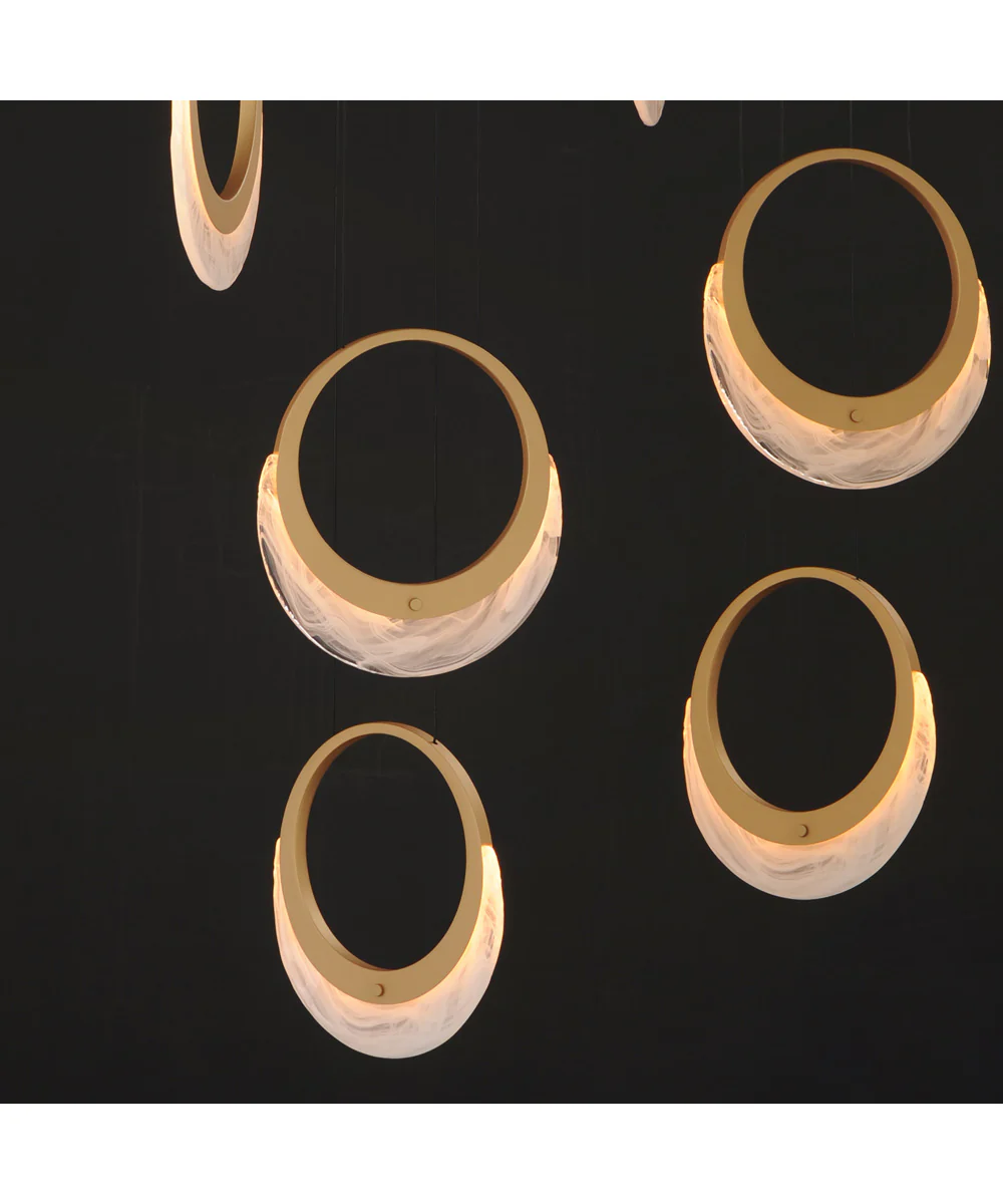 Lyra 6-Light LED Pendant Gold - Image 5