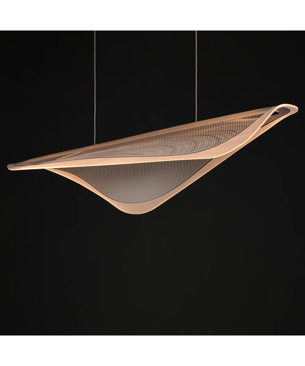 Manta 47 inch LED Linear Pendant Polished Chrome - Image 3
