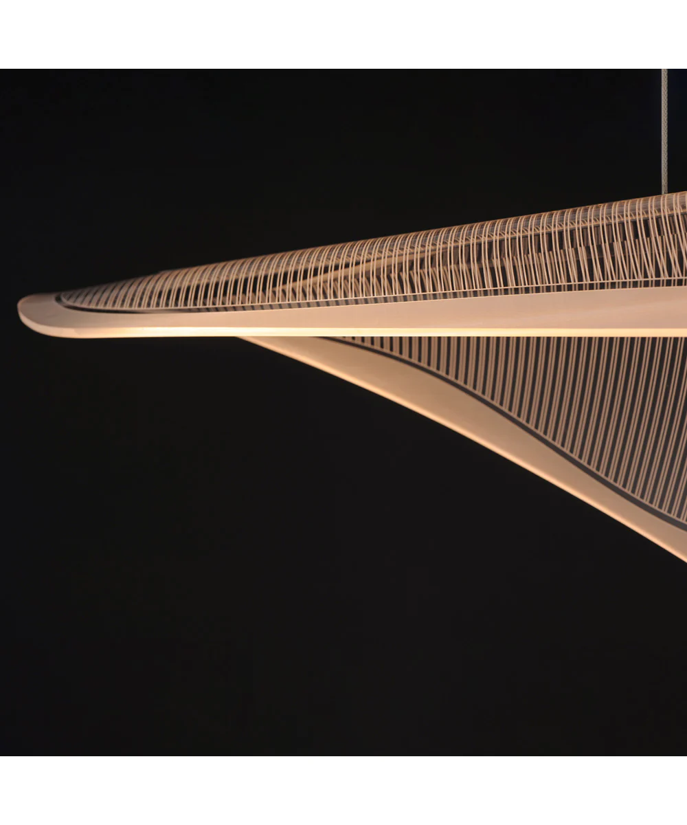 Manta 47 inch LED Linear Pendant Polished Chrome - Image 4