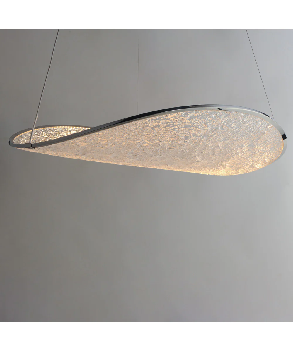Moonscapes Single LED Pendant Polished Chrome - Image 3