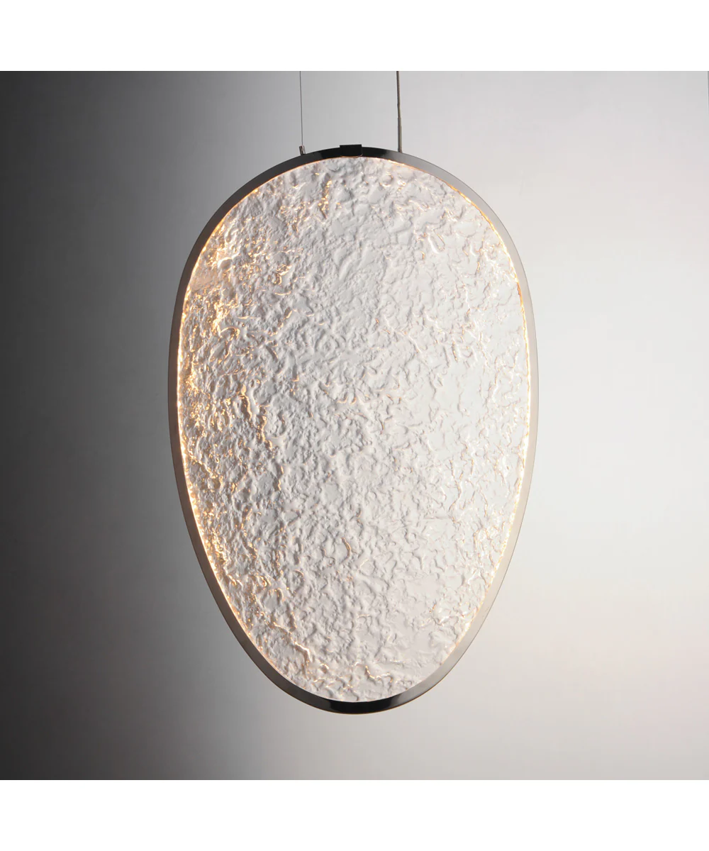 Moonscapes Single LED Pendant Polished Chrome - Image 3