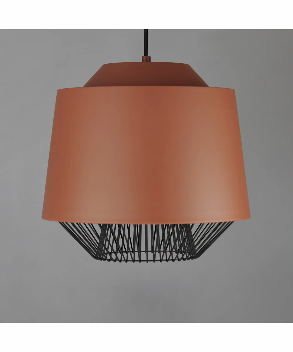 Phoenix 18.5 inch LED Pendant Brick/Black - Image 2